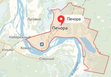 Карта: Печора