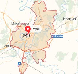 Карта: Уфа
