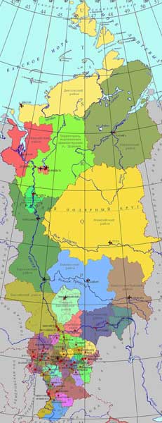 Карта: Красноярский край