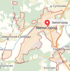 Карта: Звенигород