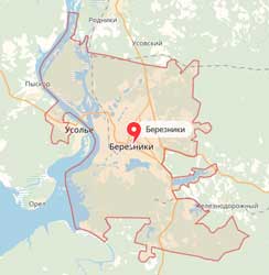 Карта: Березники